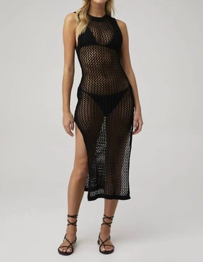 Holly Cover Up Dress In Black