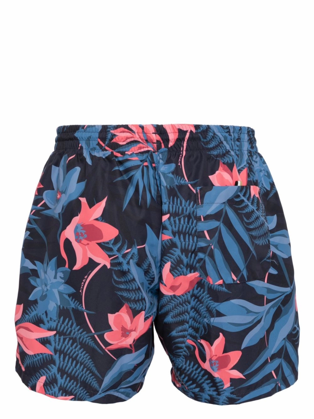 Hugo Boss Men's Piranha Swim Trunks, Navy Flowers