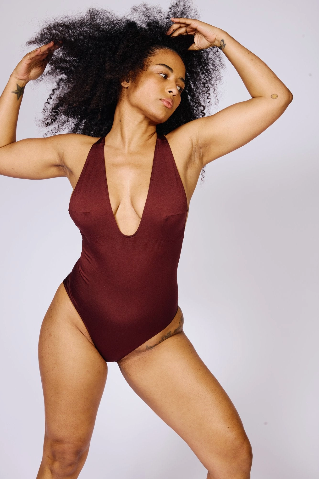 ILLUMINATE Body Swimsuit | Maroon