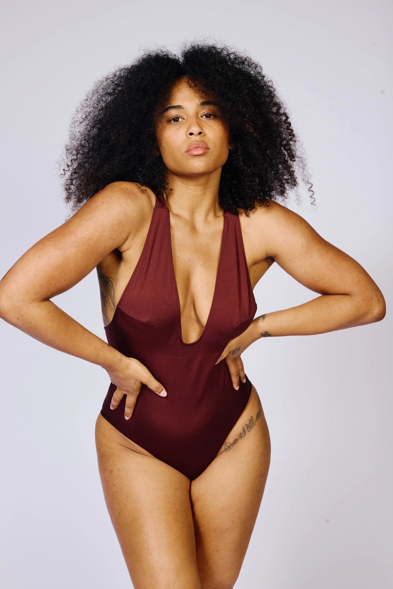 ILLUMINATE Body Swimsuit | Maroon