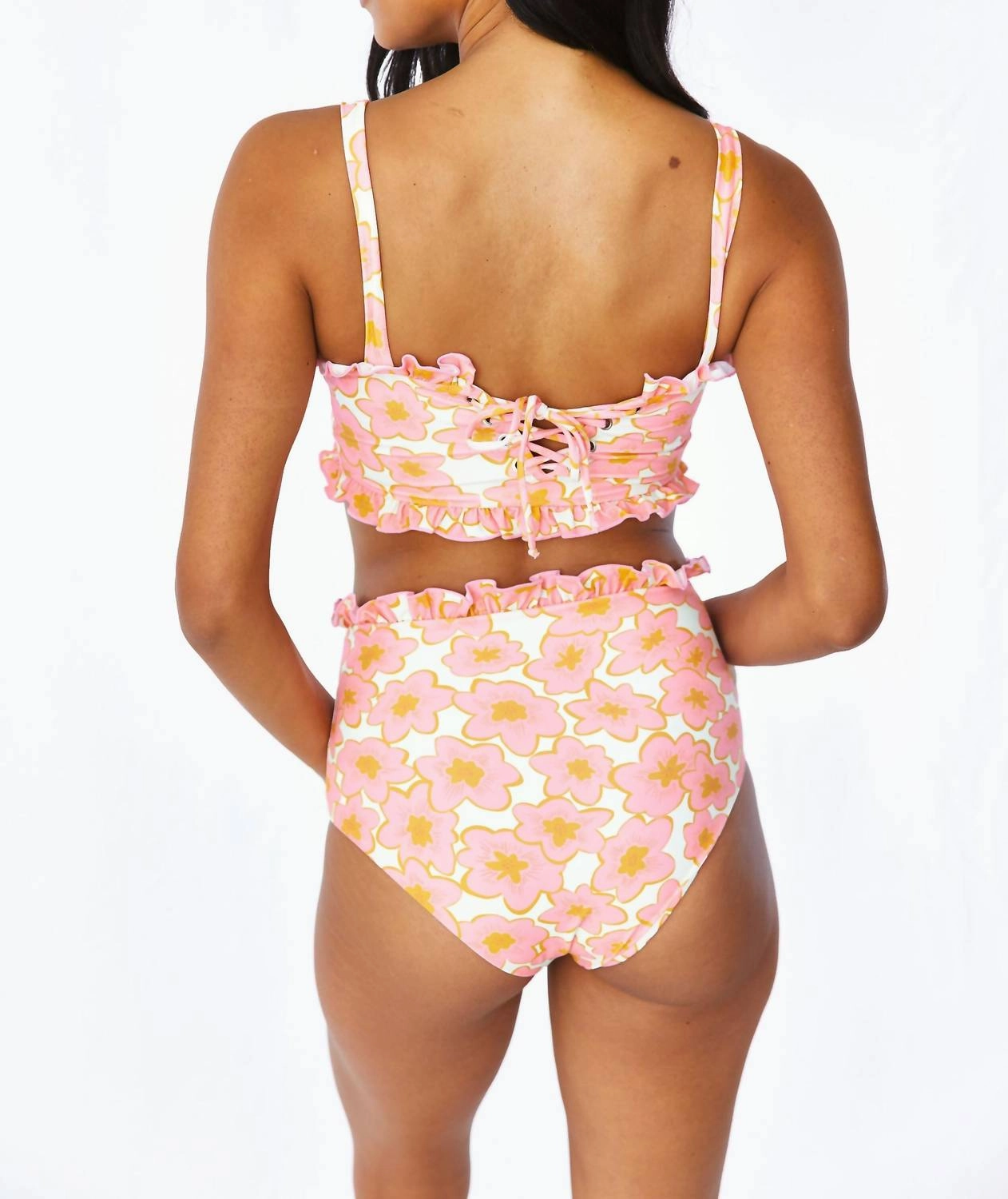 Ivy Top In Coral Floral