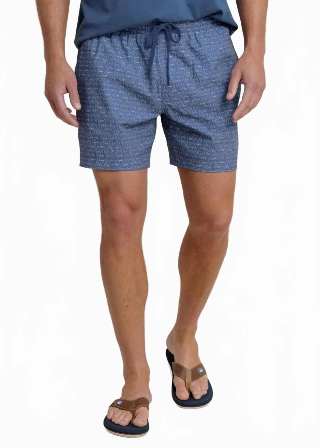Jaw Breakers Swim Trunk In Light Indigo