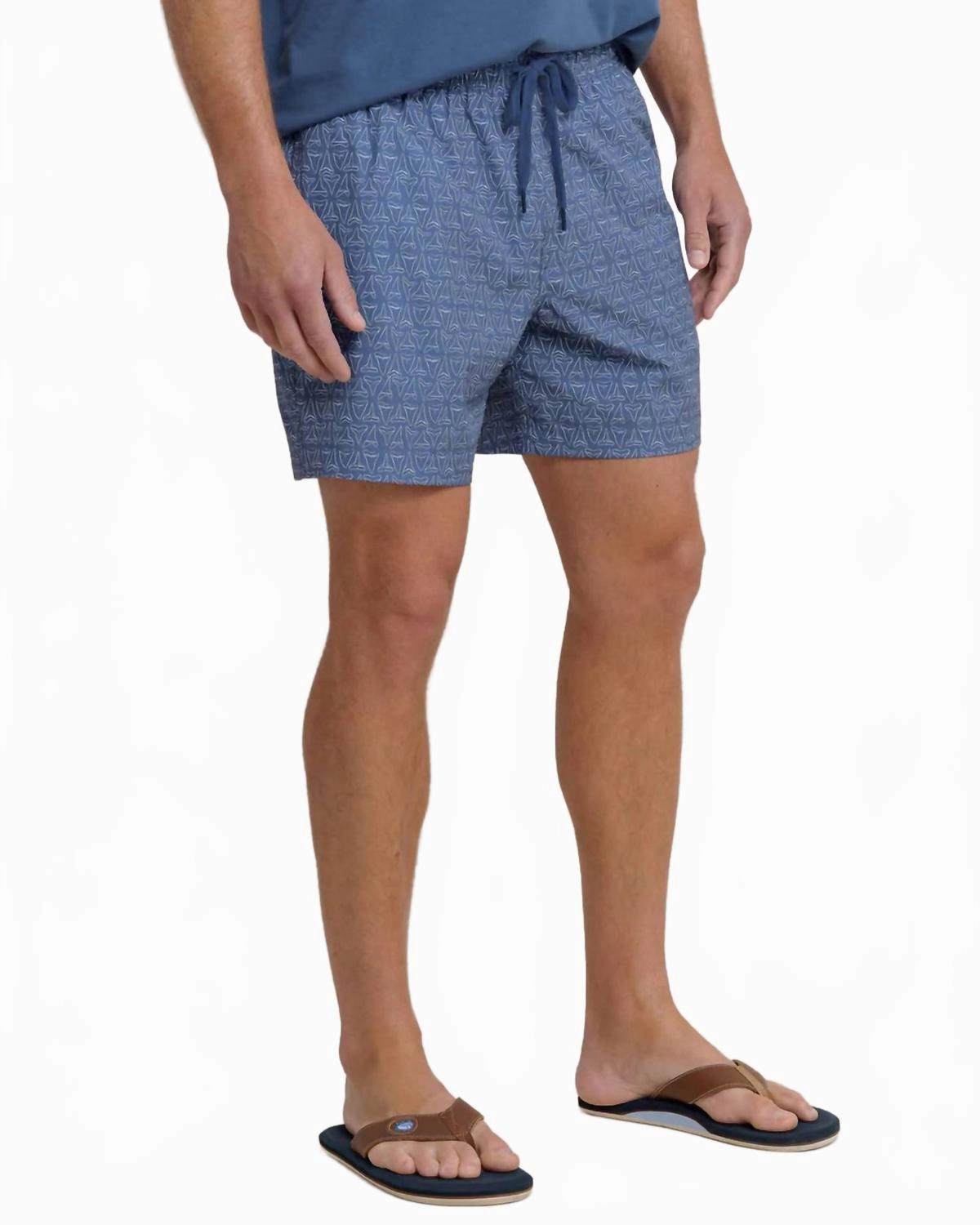 Jaw Breakers Swim Trunk In Light Indigo