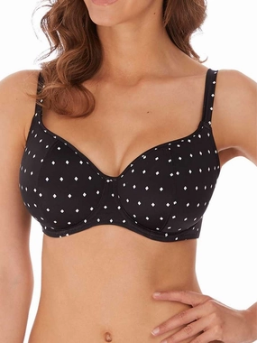 Jewel Cove Sweetheart Bikini Top - Black