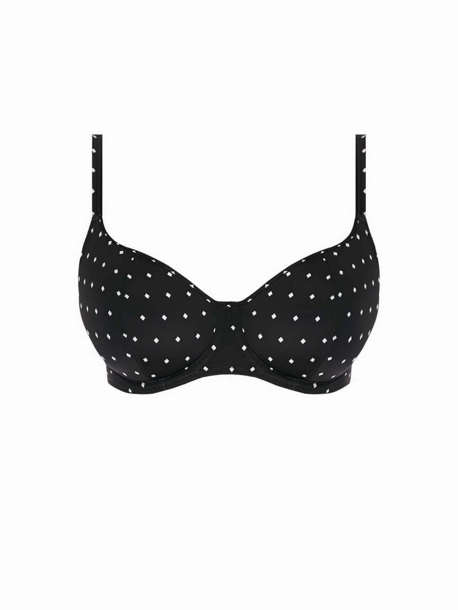 Jewel Cove Sweetheart Bikini Top - Black