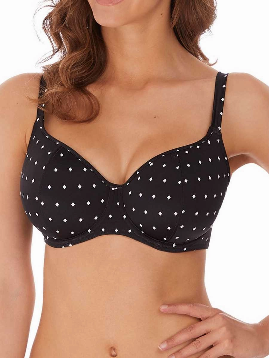 Jewel Cove Sweetheart Bikini Top - Black