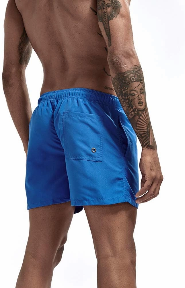 JIHUILAI Mens Swim Trunks Quick Dry Swim Shorts with Mesh Lining Beach Shorts Bathing Suits