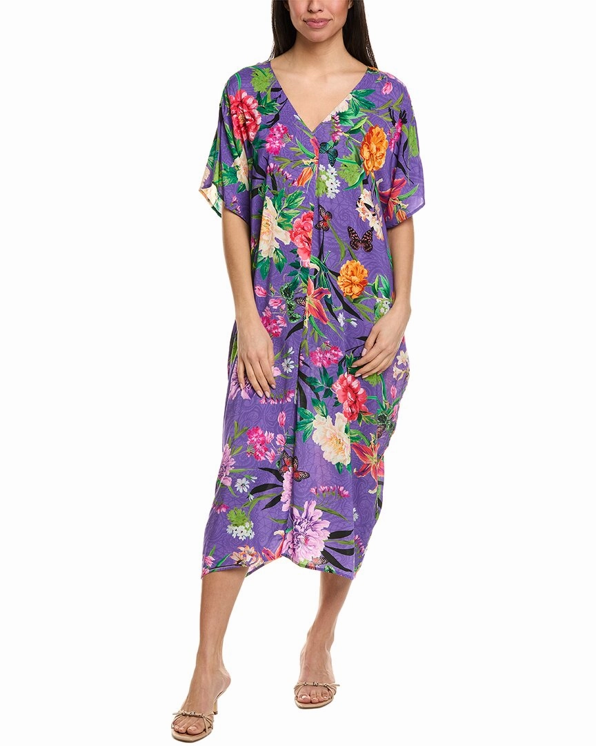 Johnny Was Pleated Cover-Up Caftan