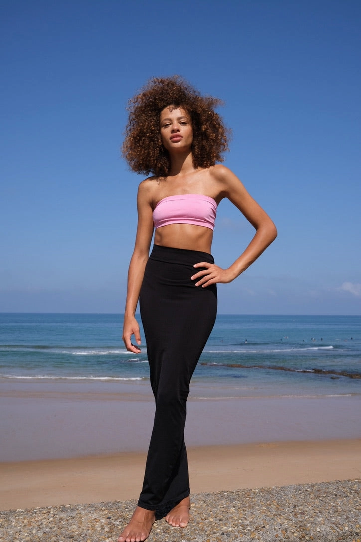 JOYOUS Bandeau Tube Dress | Black