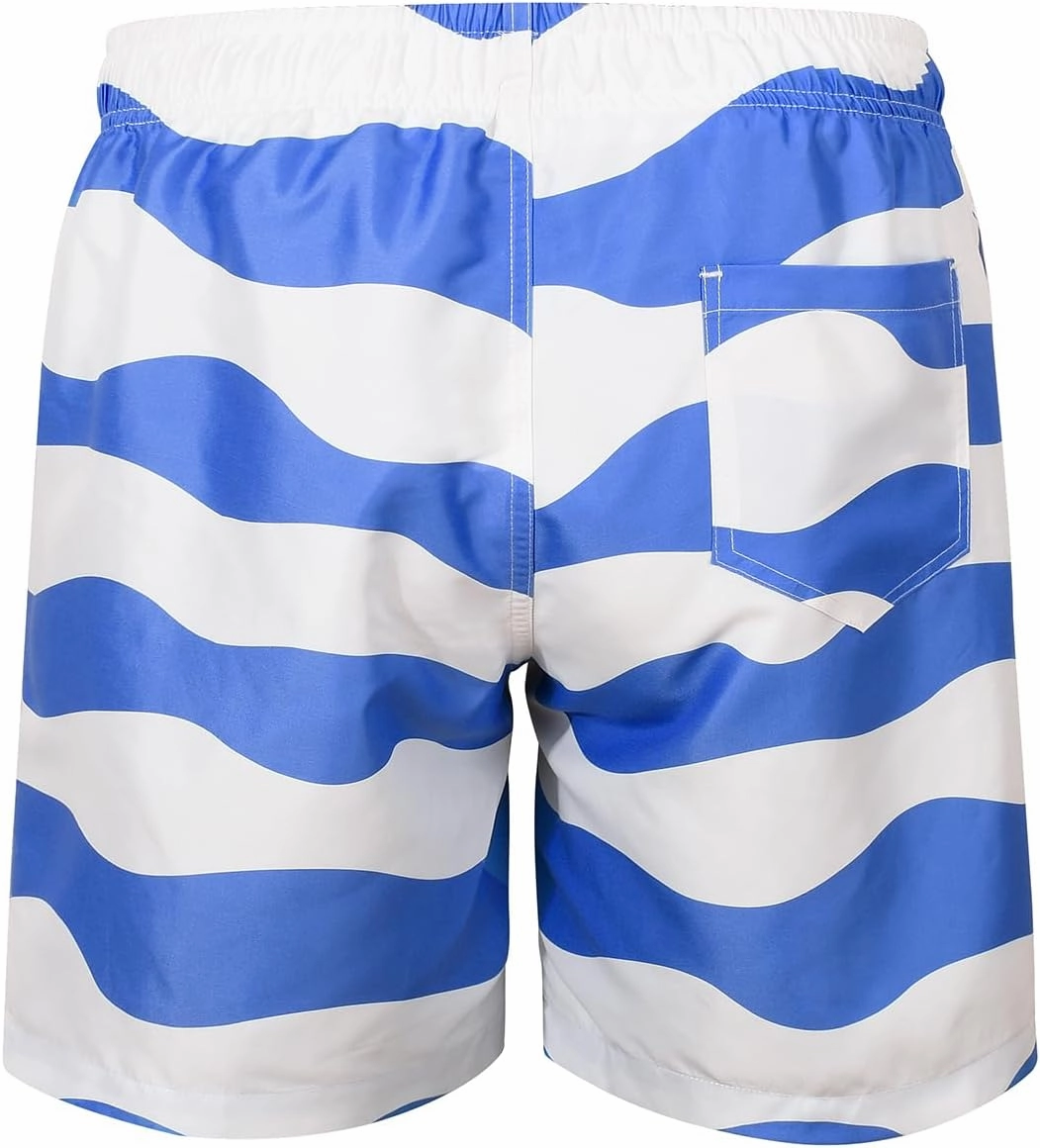 JOYSON Mens Swim Trunks Quick Dry 5 Inch Swim Shorts Bathing Suits with Mesh Lining Pockets