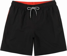 JOYSON Mens Swim Trunks Quick Dry Swim Shorts with Mesh Lining Solid Color Swimwear Bathing Suits