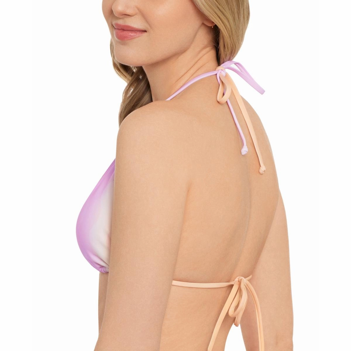 Juniors Womens Ombre Triangle Bikini Swim top