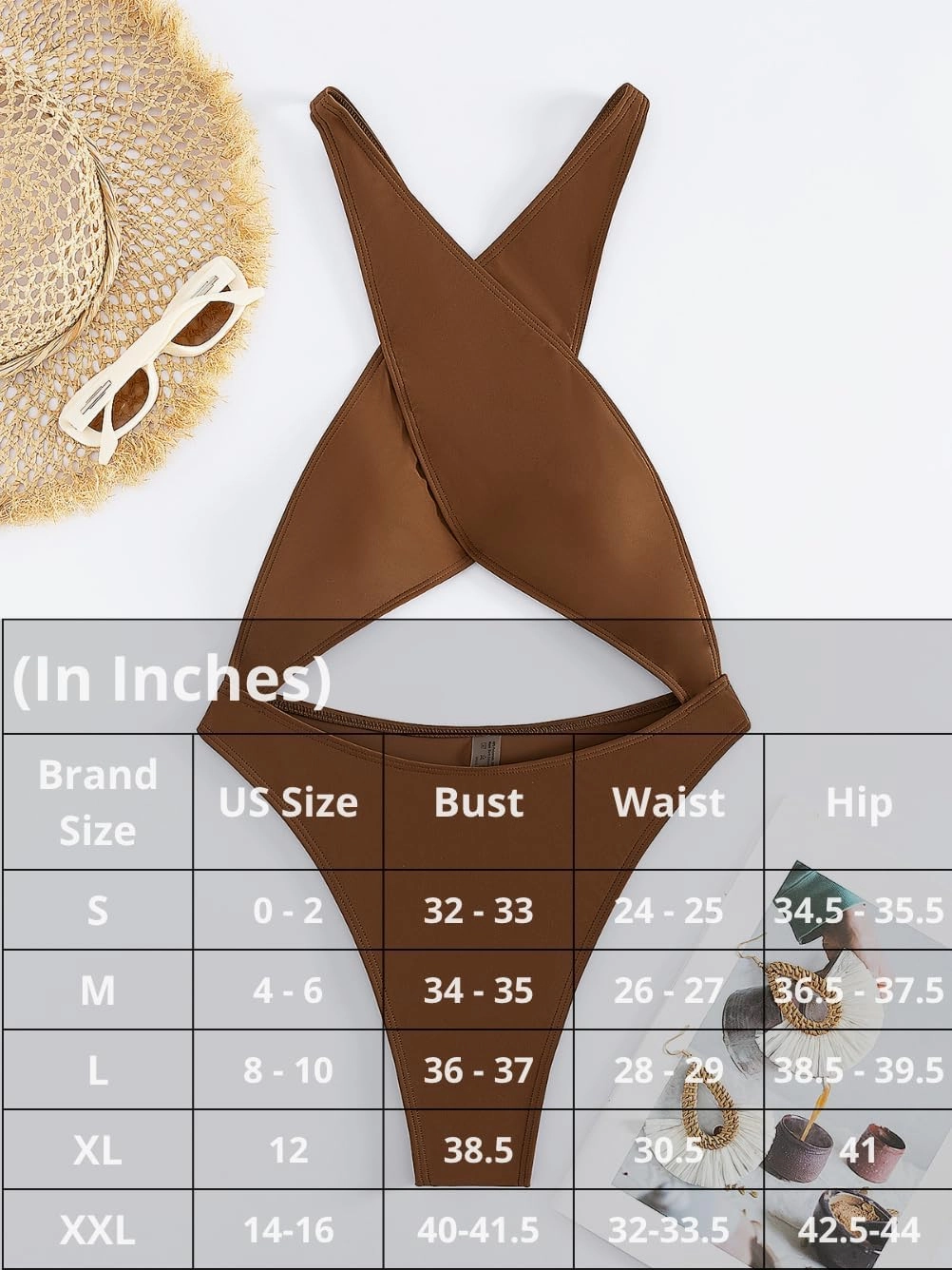 Kaei&Shi Sexy One Piece Swimsuit for Women,Cut Out Criss Cross Bathing Suit,Thong Monokini Swimsuits