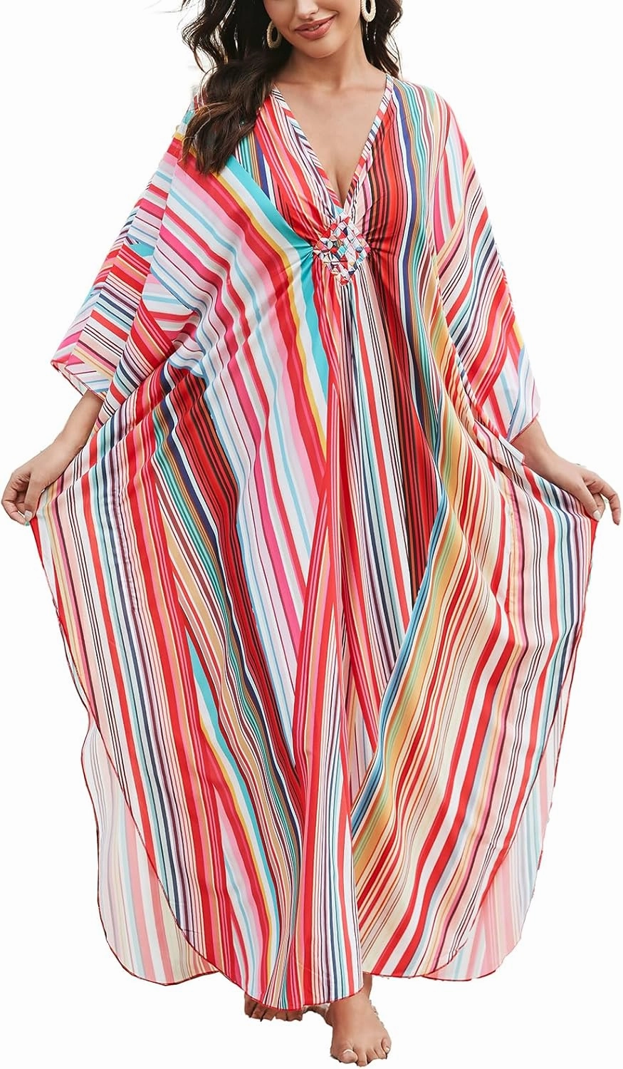 Kaftan Dresses for Women Stylish Caftans Plus Size Beach Cover up Soft Loungewear