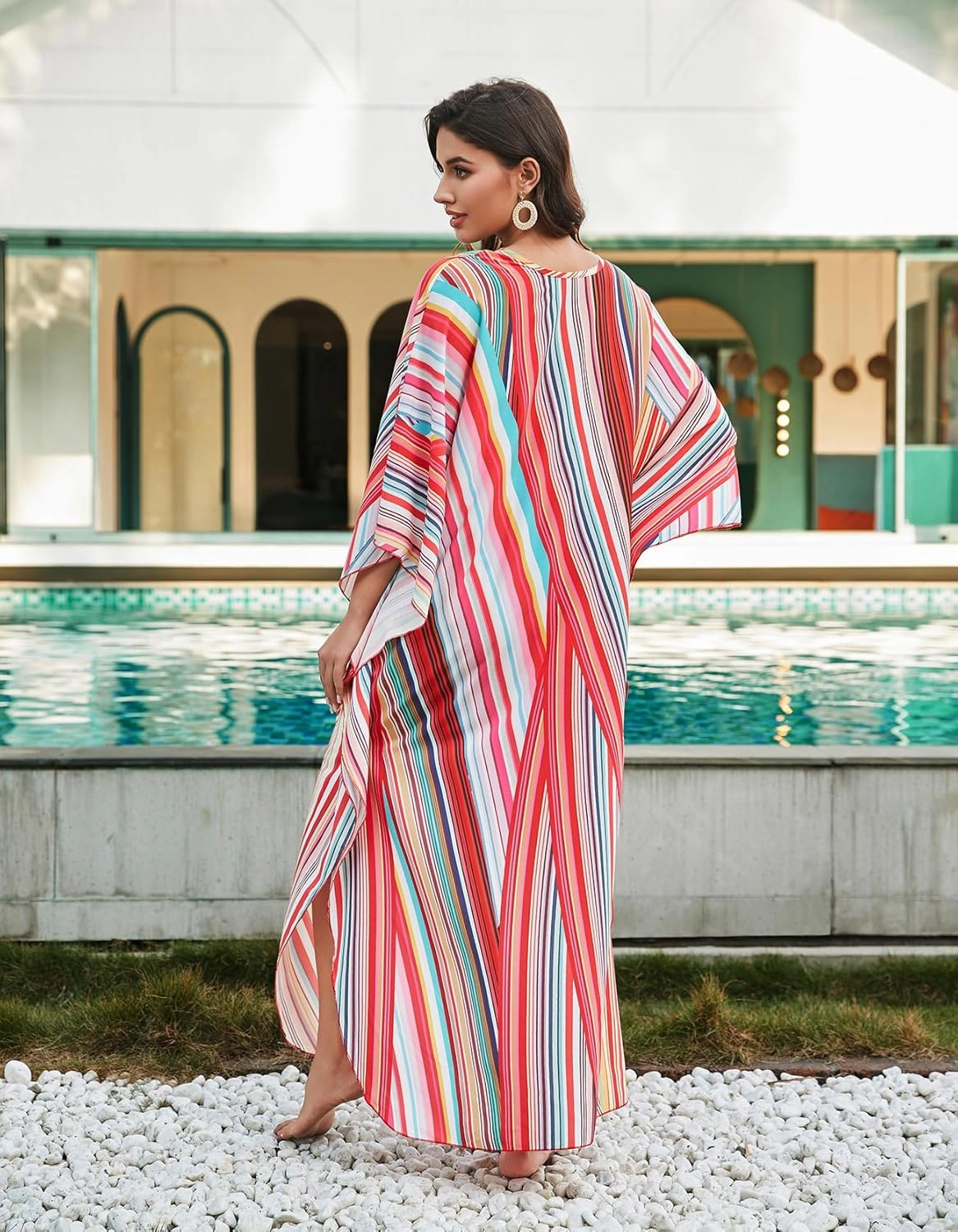Kaftan Dresses for Women Stylish Caftans Plus Size Beach Cover up Soft Loungewear
