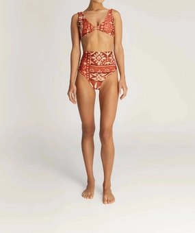 Kala Reversible Bikini Top In Rubi