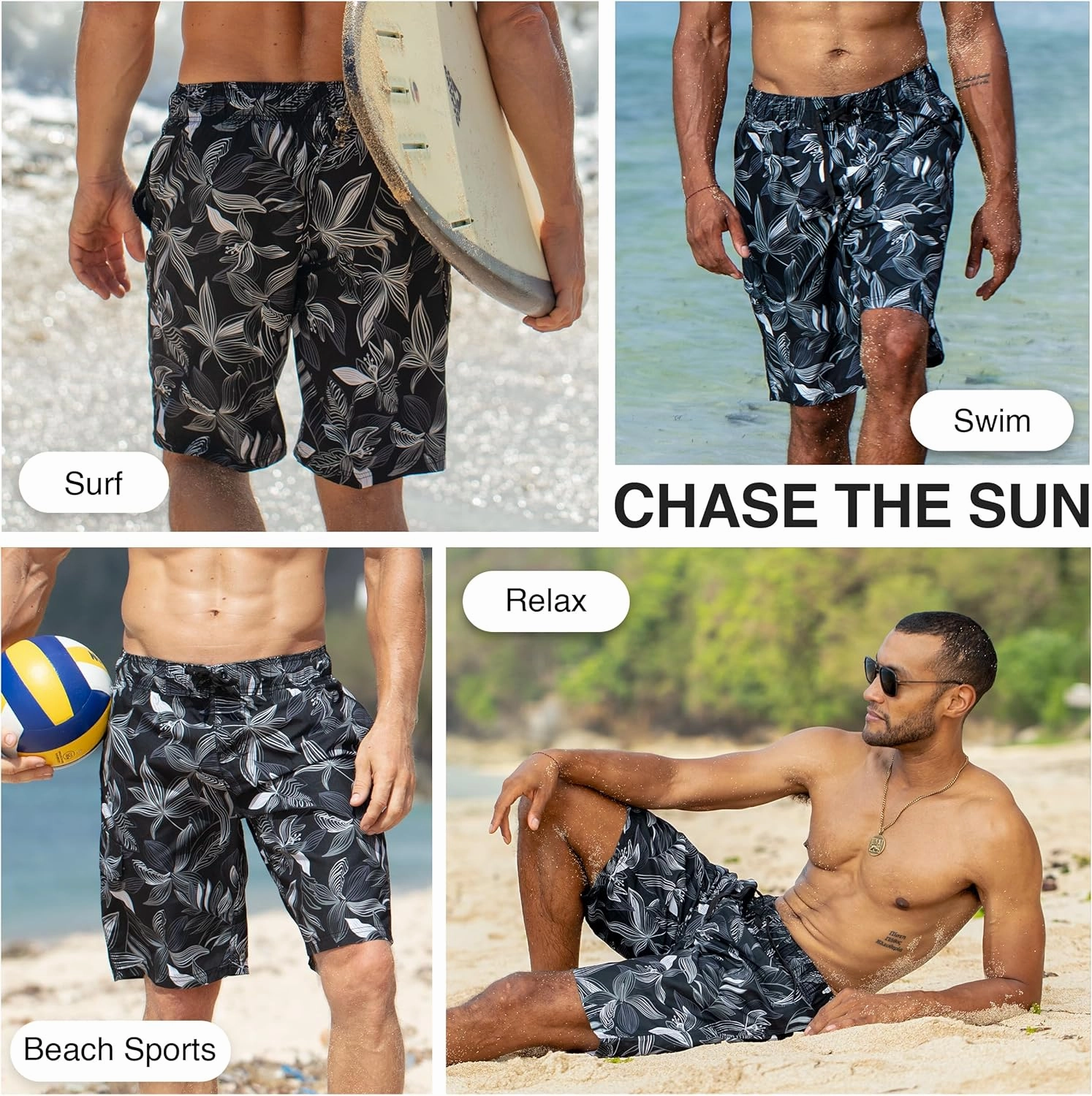 Kanu Surf Men's Wade Trunks Quick-Dry Swim Shorts, 5.5 C 9 Inch Inseam (Regular & Extended Sizes)