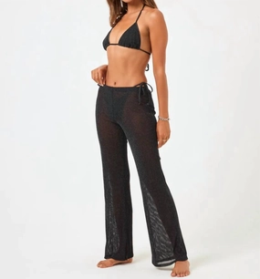 Kari Beach Cover Up Pants In Black