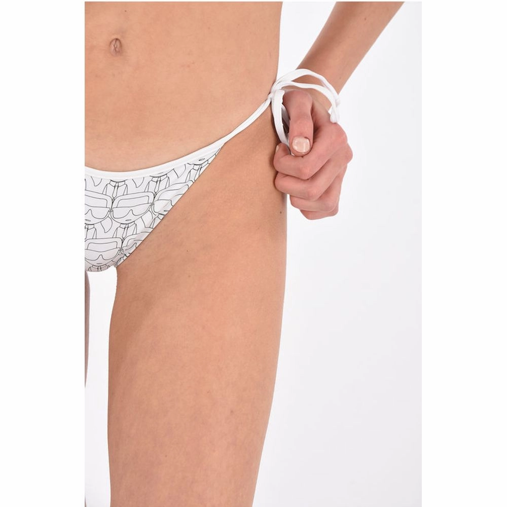 Karl Lagerfeld all over printed tie side bikini Women's bottom