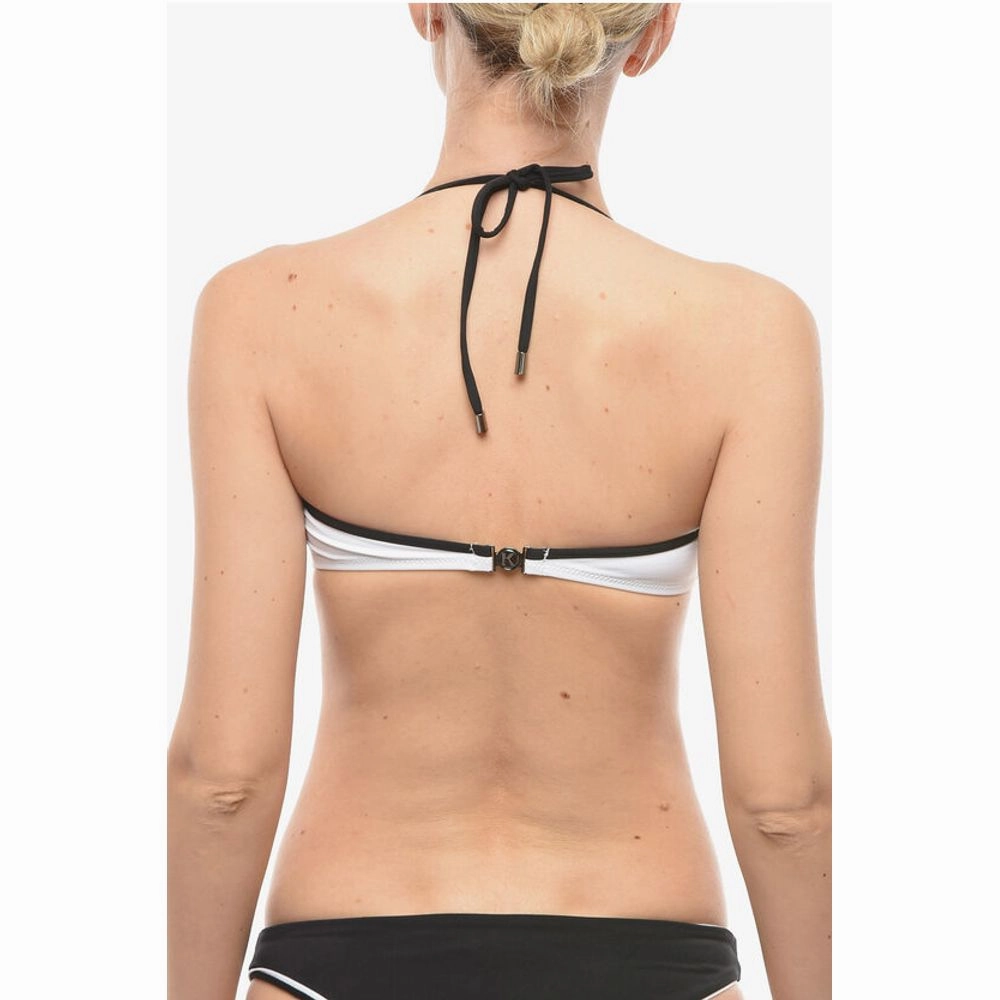 Karl Lagerfeld Bandeau Bikini Top with Contrasting Women's Trim