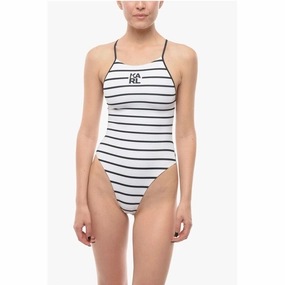 Karl Lagerfeld Striped One-Piece Women's Swimsuit