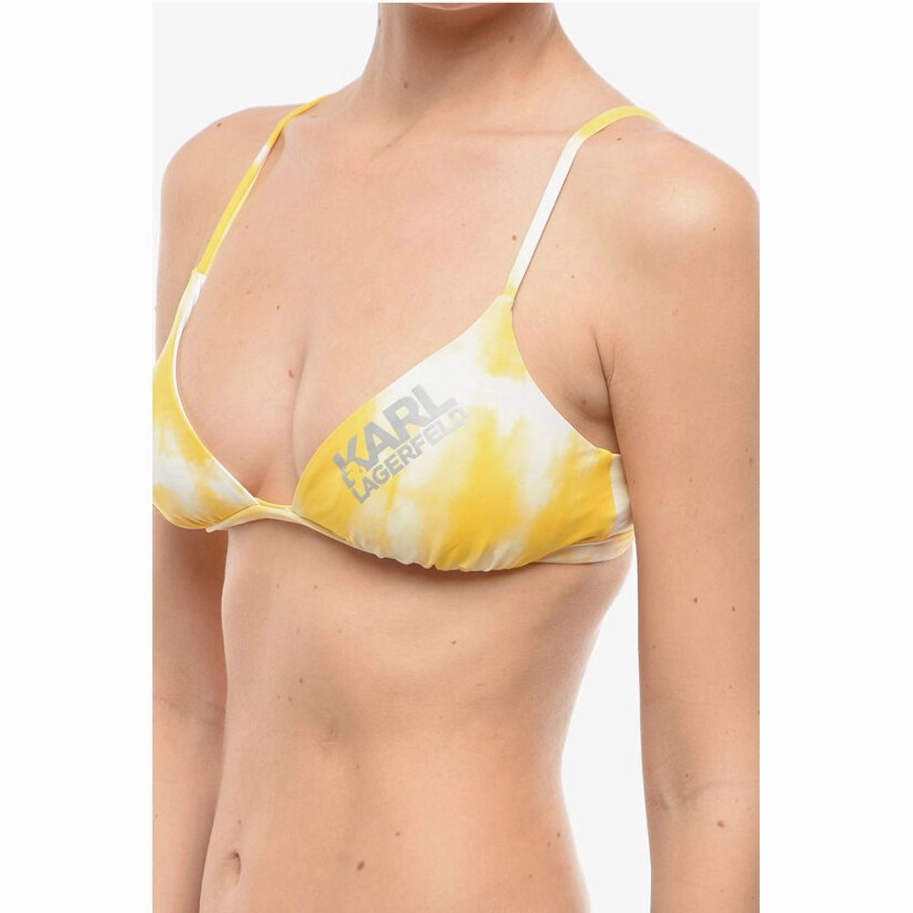 Karl Lagerfeld Tie-Dye Effect Triangle Bikini Women's Top