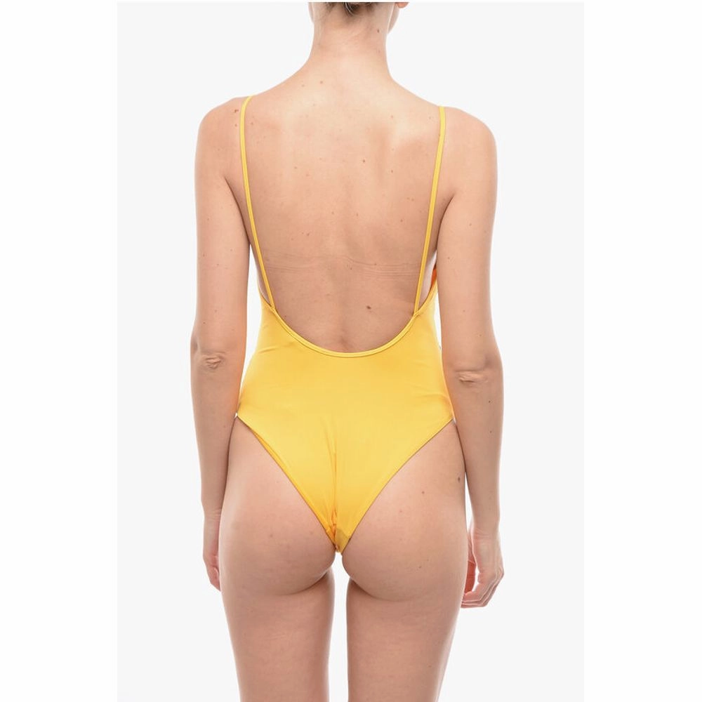 Karl Lagerfeld Two-Tone One Piece Swimsuit with Printed Women's Logo