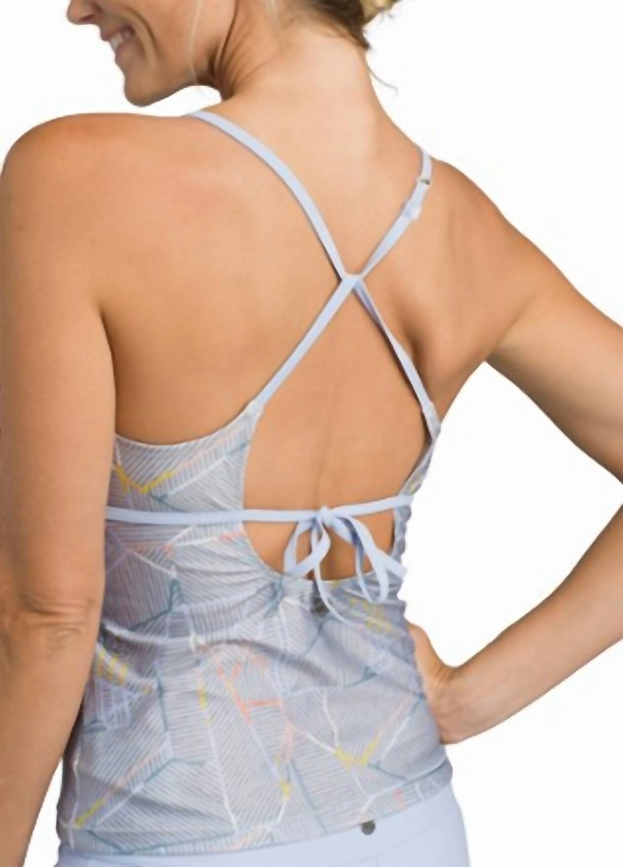 Kelani Tank Bikini Top In Grey Jiggy
