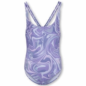 Kids ONLY Purple Rose Caroline Tie Dye Swimsuit