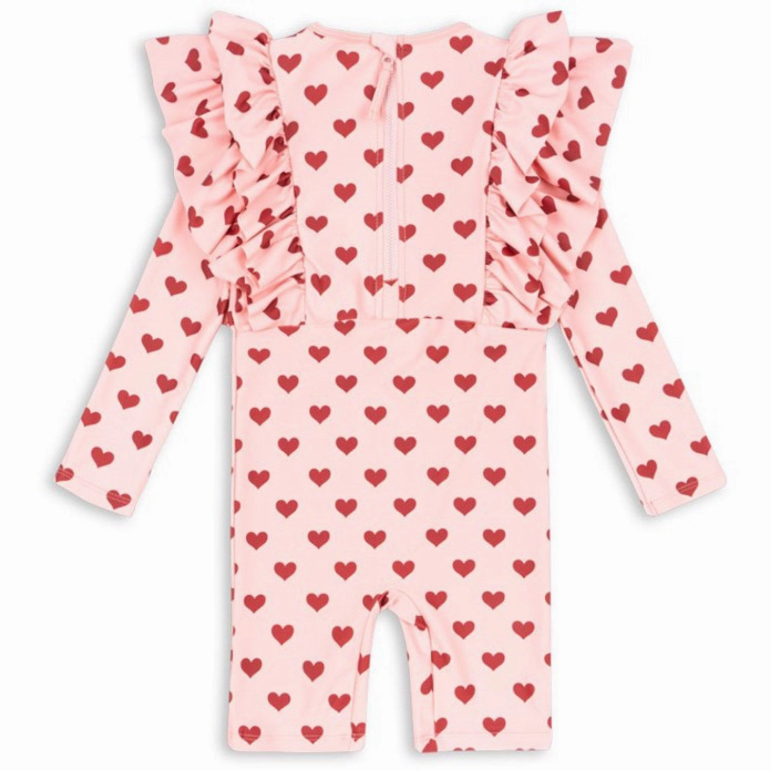 Konges Sljd Amour Pink Manuca Frill Onesie Grs