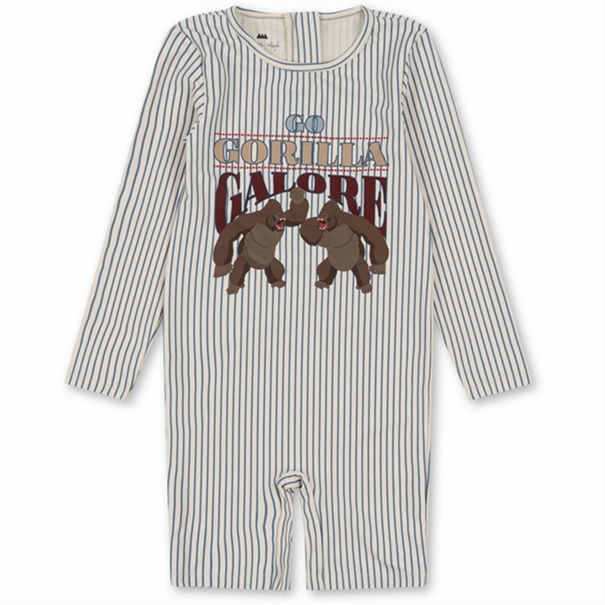 Konges Sljd Aster UV Onesie Stripe Bluie