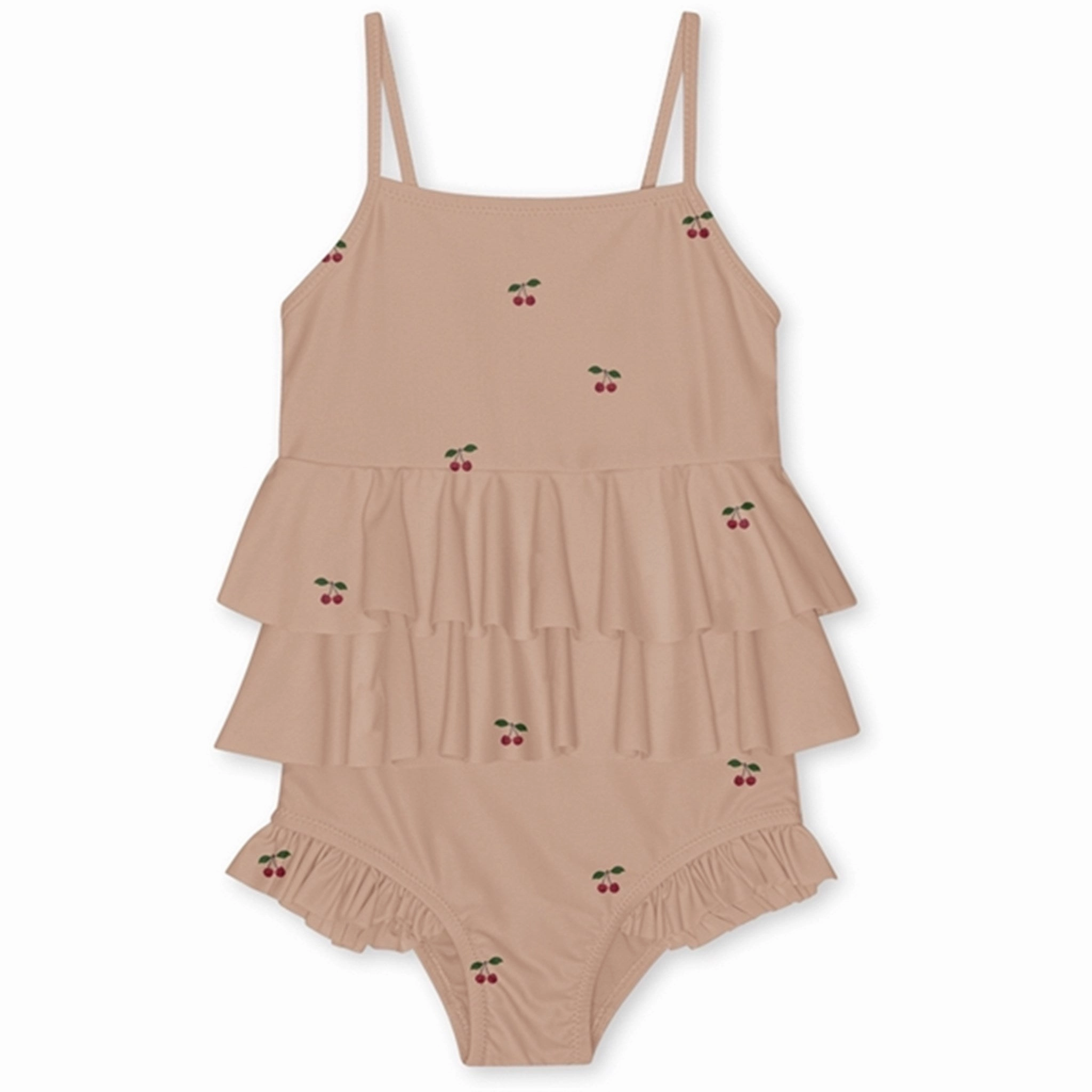Konges Sljd Cherry Blush Manuca Frill Swimsuit