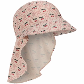 Konges Sljd Cherry Pink Motif Merle Frill Sun hat Grs