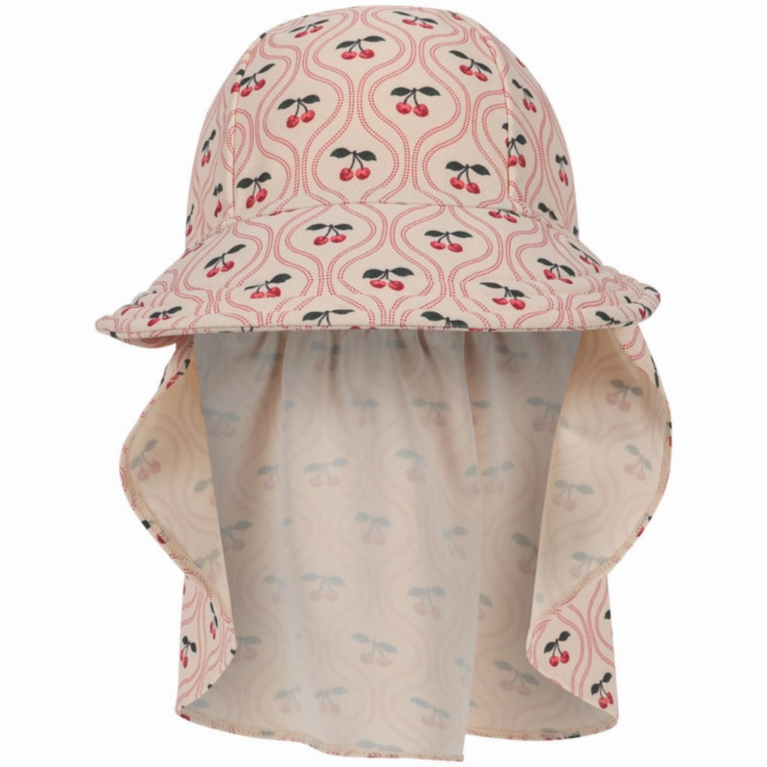 Konges Sljd Cherry Pink Motif Merle Frill Sun hat Grs