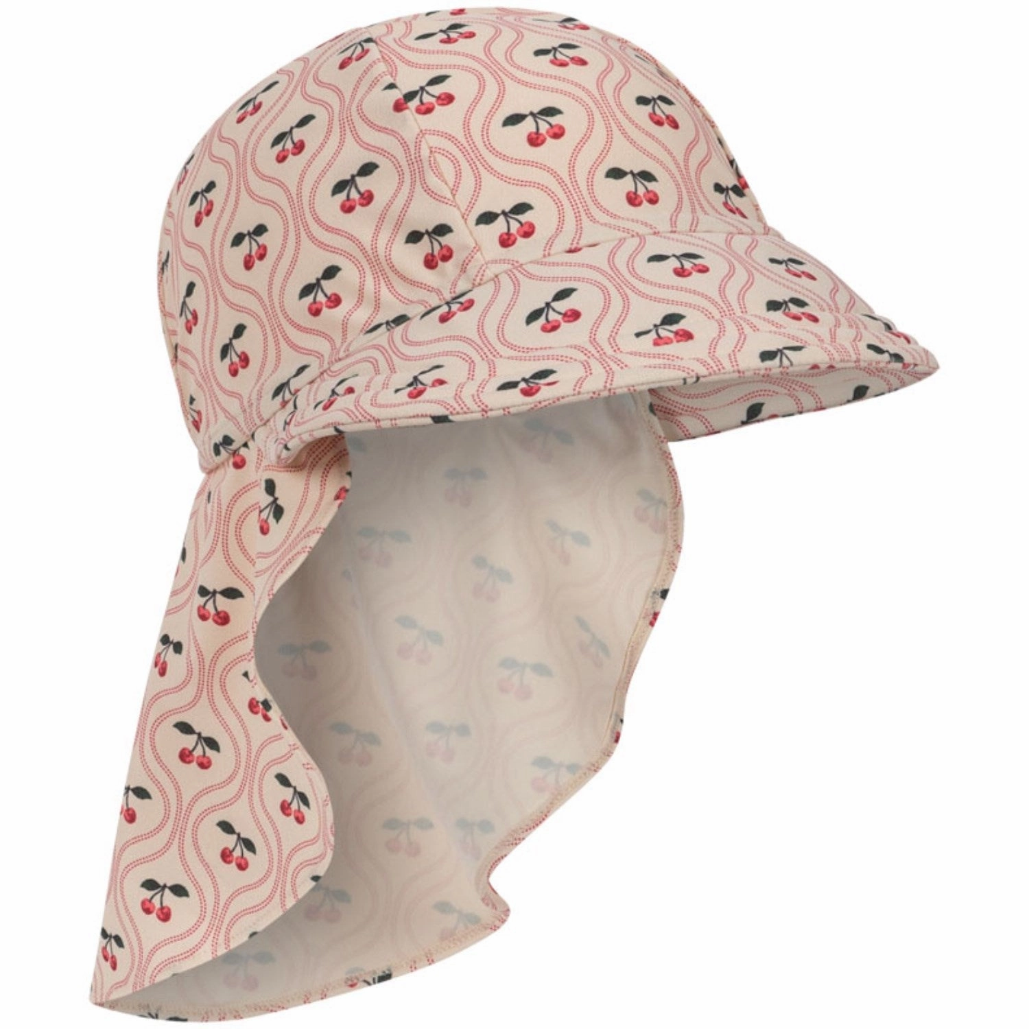 Konges Sljd Cherry Pink Motif Merle Frill Sun hat Grs