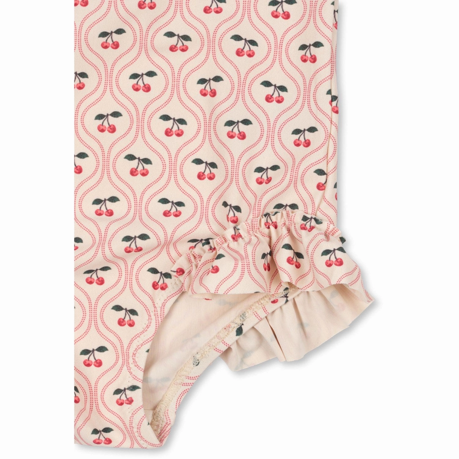 Konges Sljd Cherry Pink Motif Merle Ls Swimsuit Grs