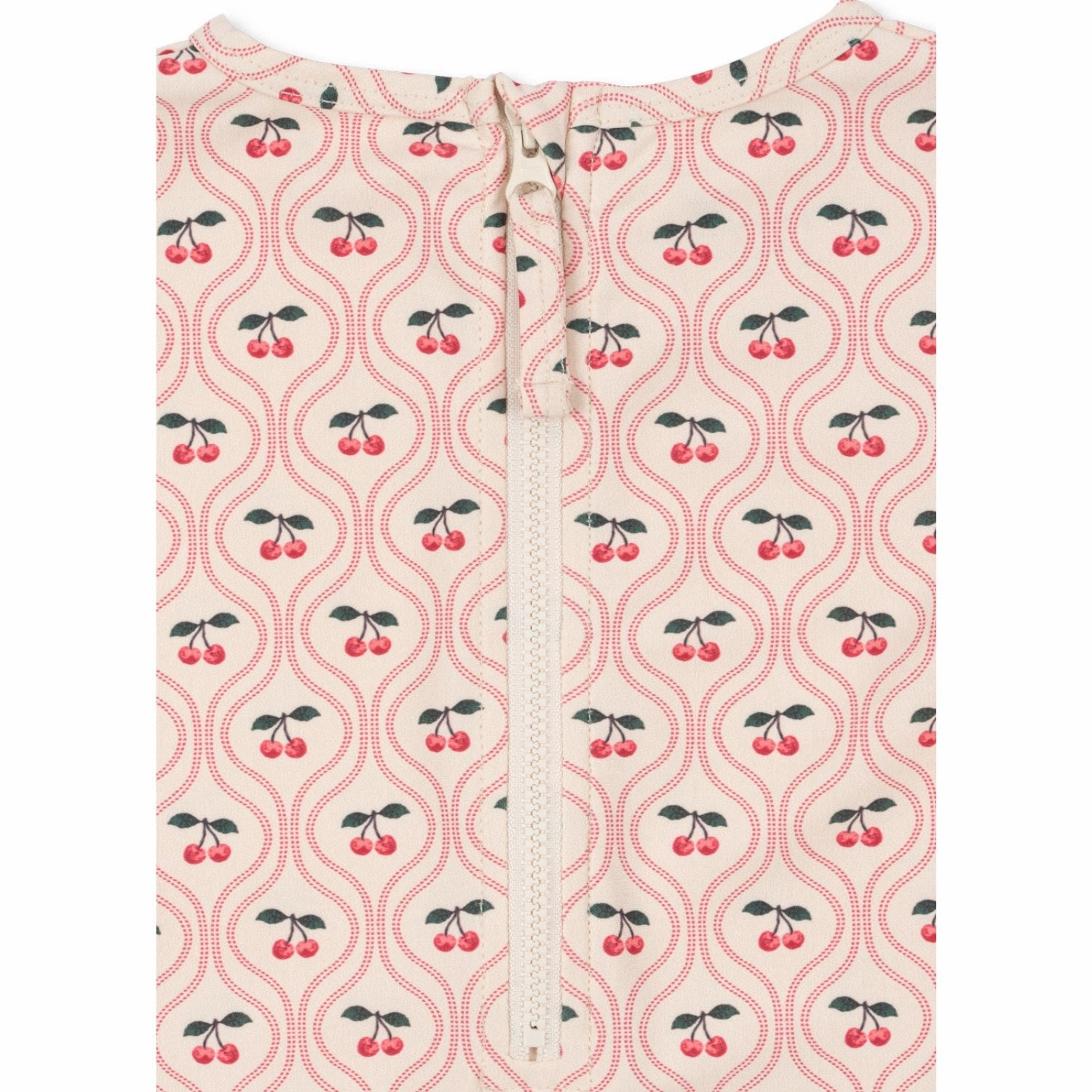 Konges Sljd Cherry Pink Motif Merle Ls Swimsuit Grs