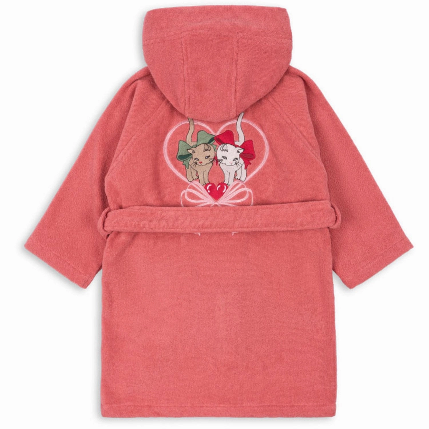 Konges Sljd Flamingo Plume Terry Bathrobe Embroidery Gots