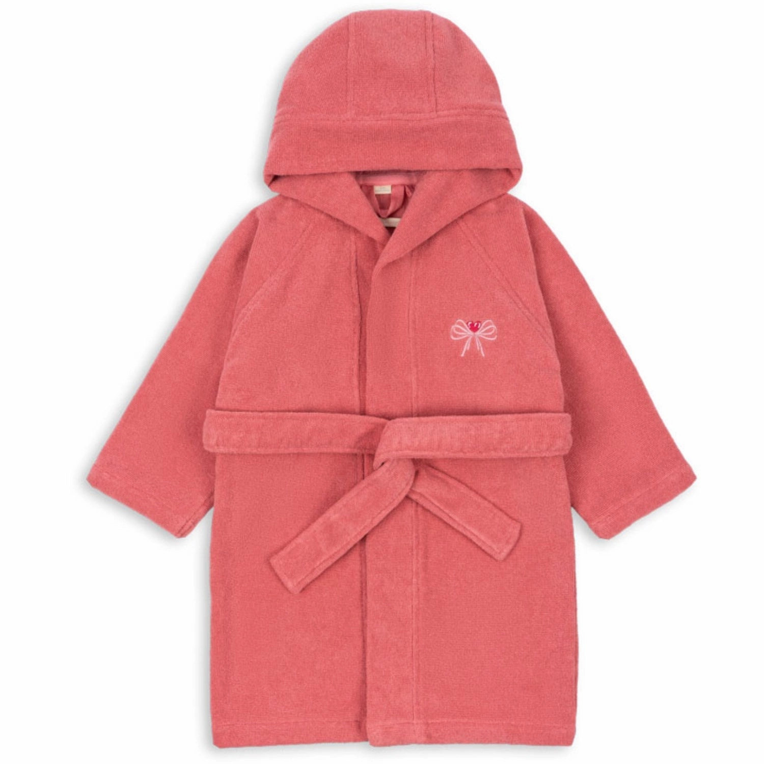 Konges Sljd Flamingo Plume Terry Bathrobe Embroidery Gots