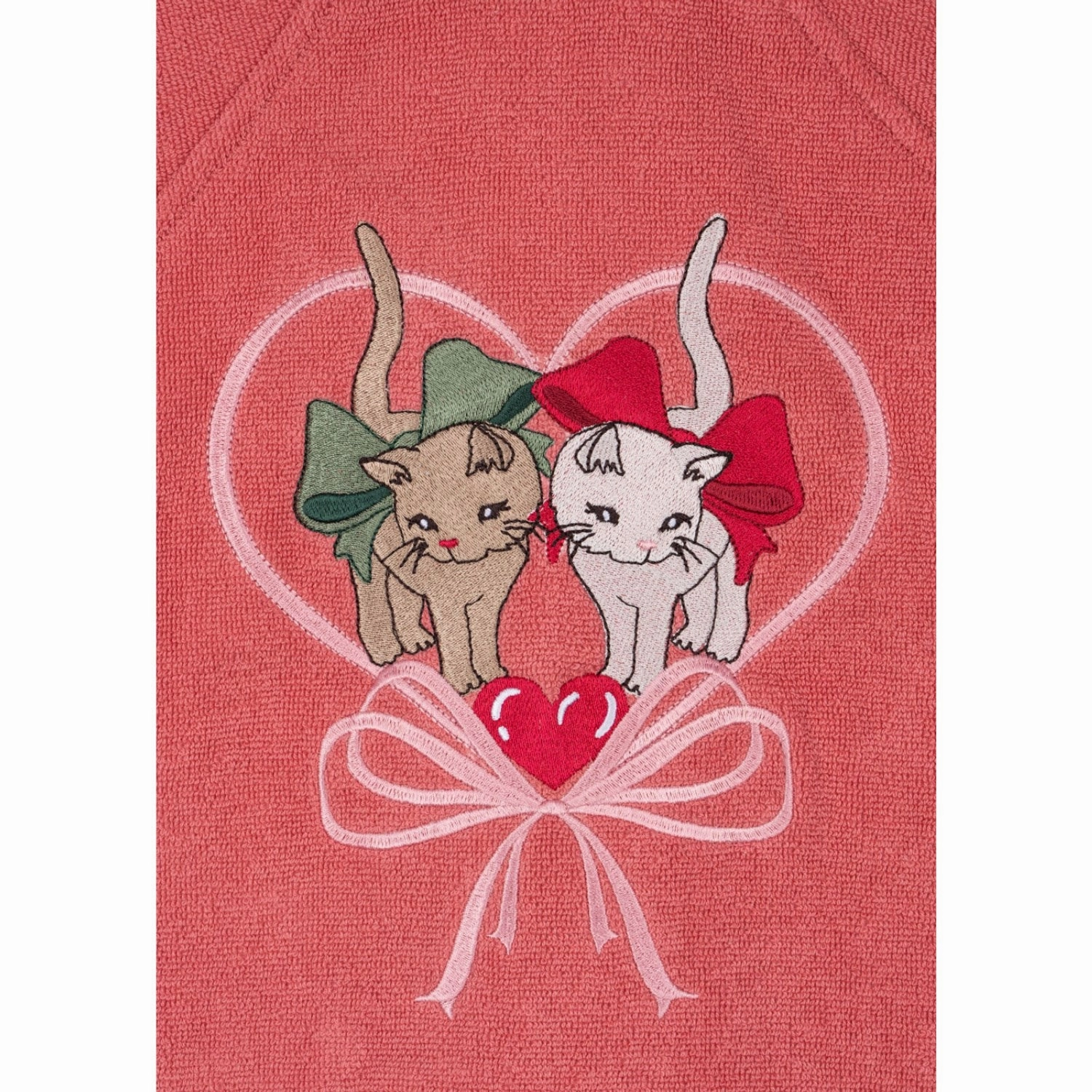 Konges Sljd Flamingo Plume Terry Bathrobe Embroidery Gots