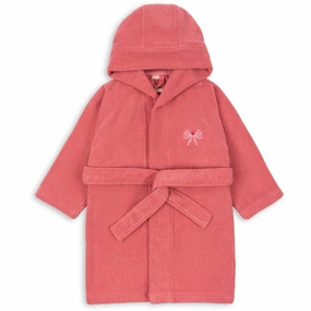 Konges Sljd Flamingo Plume Terry Bathrobe Embroidery Gots
