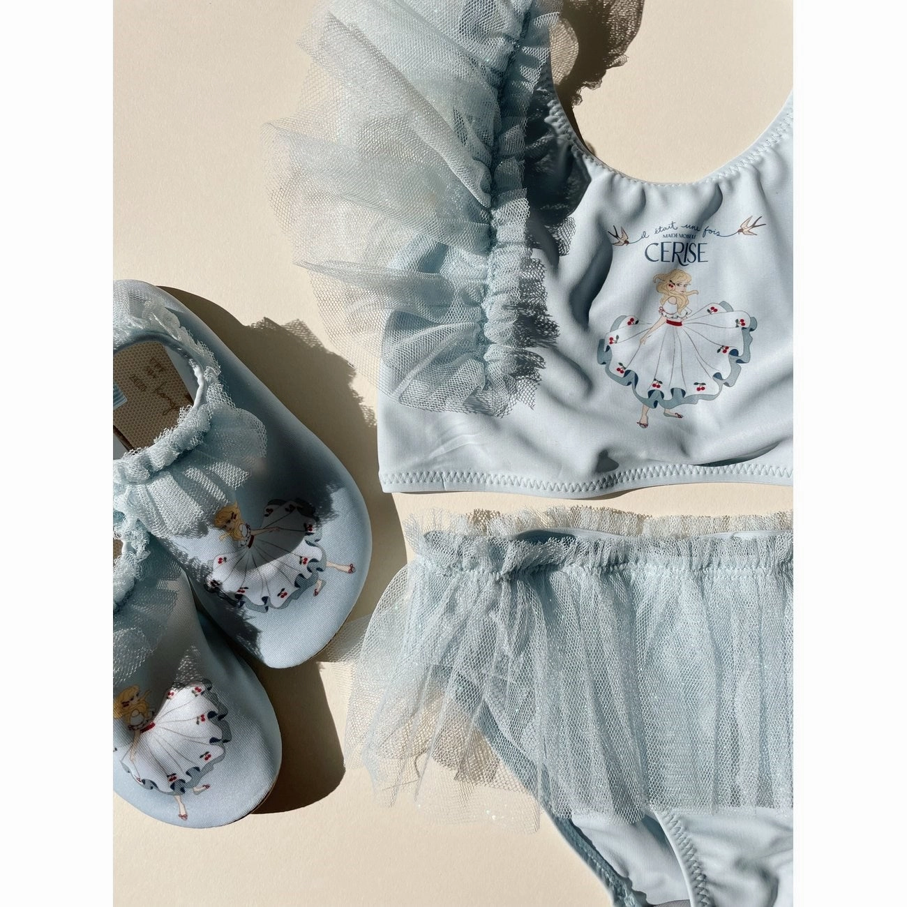 Konges Sljd Layered Tulle Bikini Niagara Mist