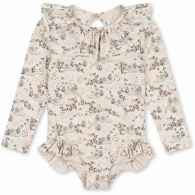 Konges Sljd Manuca Ls Frill Swimsuit Mizumi