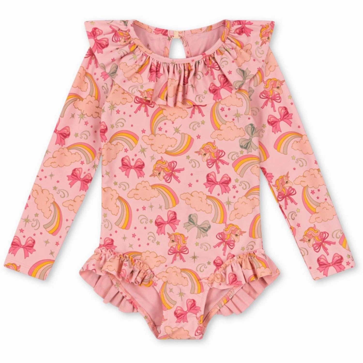 Konges Sljd Rainbow Bow Manuca Ls Swimsuit Grs