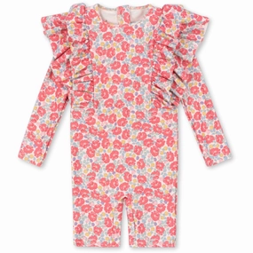 Konges Sljd Rose Anglaise Manuca Frill Onesie Grs