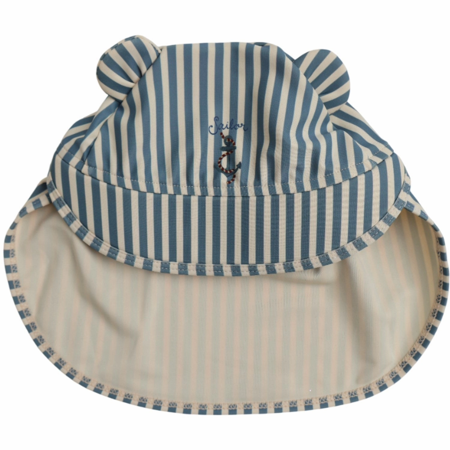 Konges Sljd Sailor Stripe Aster Bear Sun hat Grs