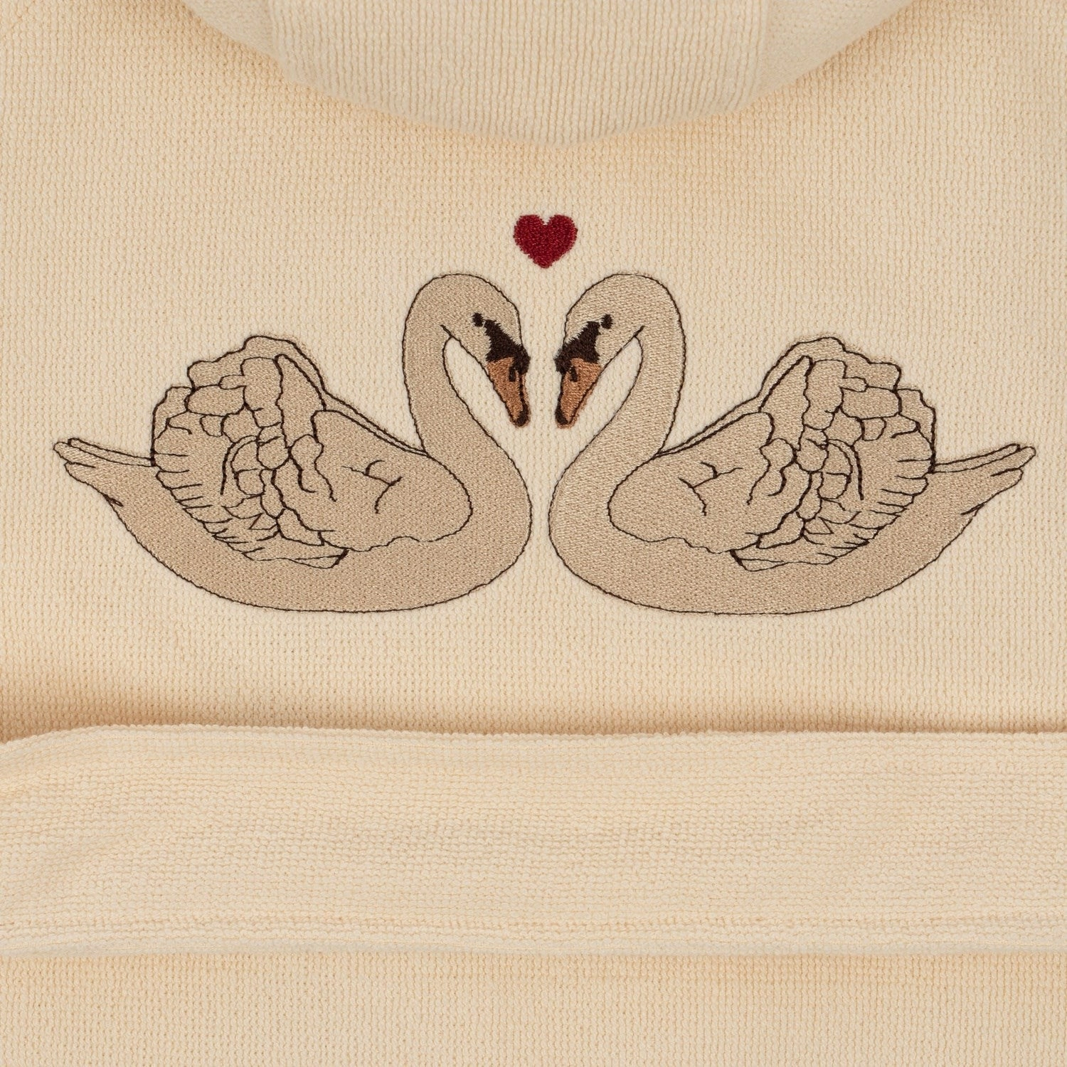 Konges Sljd Terry Bathrobe w. Embroidery Swan