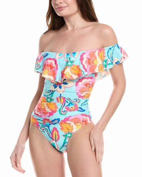 La Blanca Breezy Off-Shoulder One-Piece