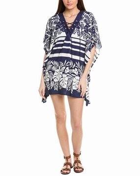 La Blanca Lace-Up Caftan