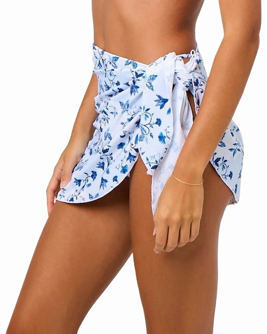 La Porte Short Tie-Side Sarong Coverup